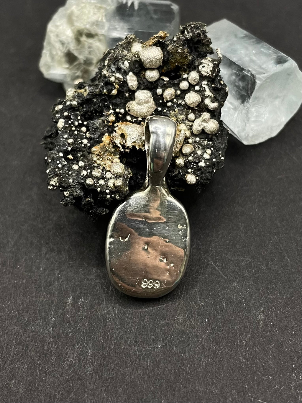 Lavender Sapphire Pendant in Solid Silver 999 with Certificate | Handmade Fine Silver Jewelry | Artisan Necklace | Gift for Her