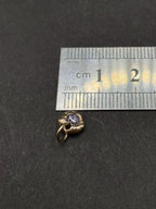 Handmade 9ct Gold Tanzanite Pendant – Organic Molten Necklace Charm