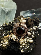 Burmese Dark Violet Spinel Pendant | 9ct Gold, Handmade Gemstone Necklace