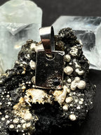 Handmade Sterling Silver Square Blue Sapphire Pendant | Minimalist Necklace