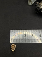 Raw Imperial Garnet Pendant in Solid gold 9ct