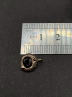 Burmese Dark Violet Spinel Pendant | 9ct Gold, Handmade Gemstone Necklace