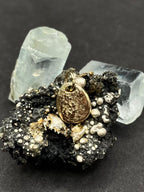 9ct Solid Gold Green Sapphire Pendant – Natural Included Stone, Hand-Polished, and Certified