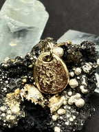 9ct Solid Gold Green Sapphire Pendant – Natural Included Stone, Hand-Polished, and Certified