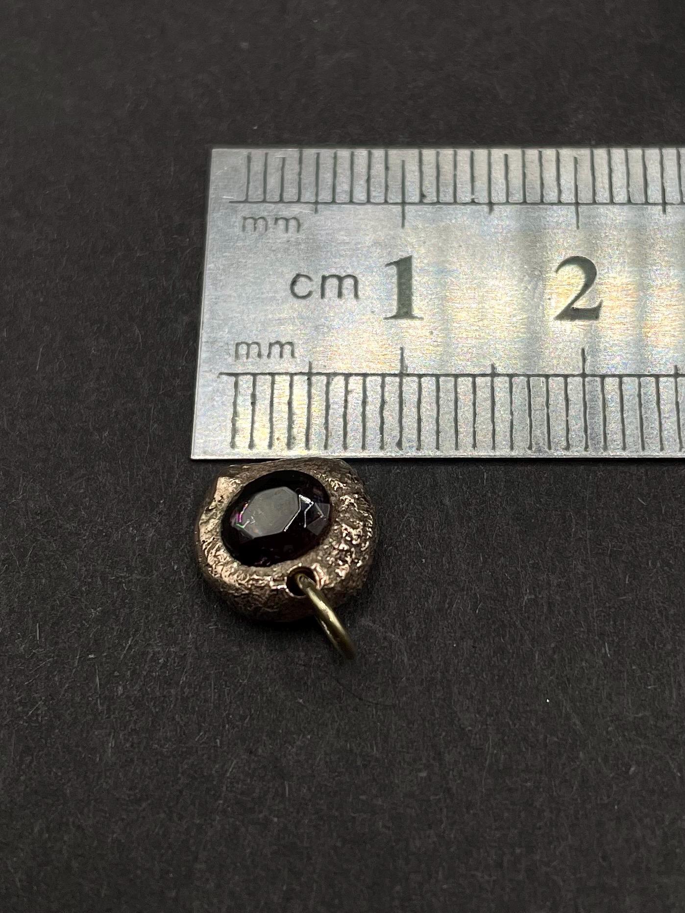 Burmese Dark Violet Spinel Pendant | 9ct Gold, Handmade Gemstone Necklace