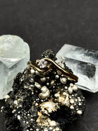 9ct Solid Gold Solitaire Ring with Natural Diamond – Classic Engagement / Statement – UK Size M½