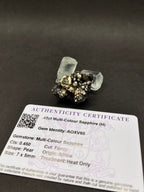 9ct Solid Gold Green Sapphire Pendant – Natural Included Stone, Hand-Polished, and Certified