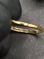 9ct Solid Gold Solitaire Ring with Natural Diamond – Classic Engagement / Statement – UK Size M½