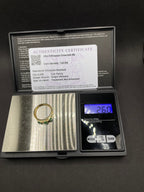 18ct Solid Gold Unisex Ring with Emeralds and Natural Diamonds – Size P1/2| Handmade Fine Jewelry with Certificate | Artisan Gift