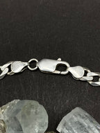 20 inches Curb chain in solid silver 925 7mm / 29.21g