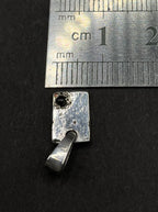 Handmade Sterling Silver Square Blue Sapphire Pendant | Minimalist Necklace