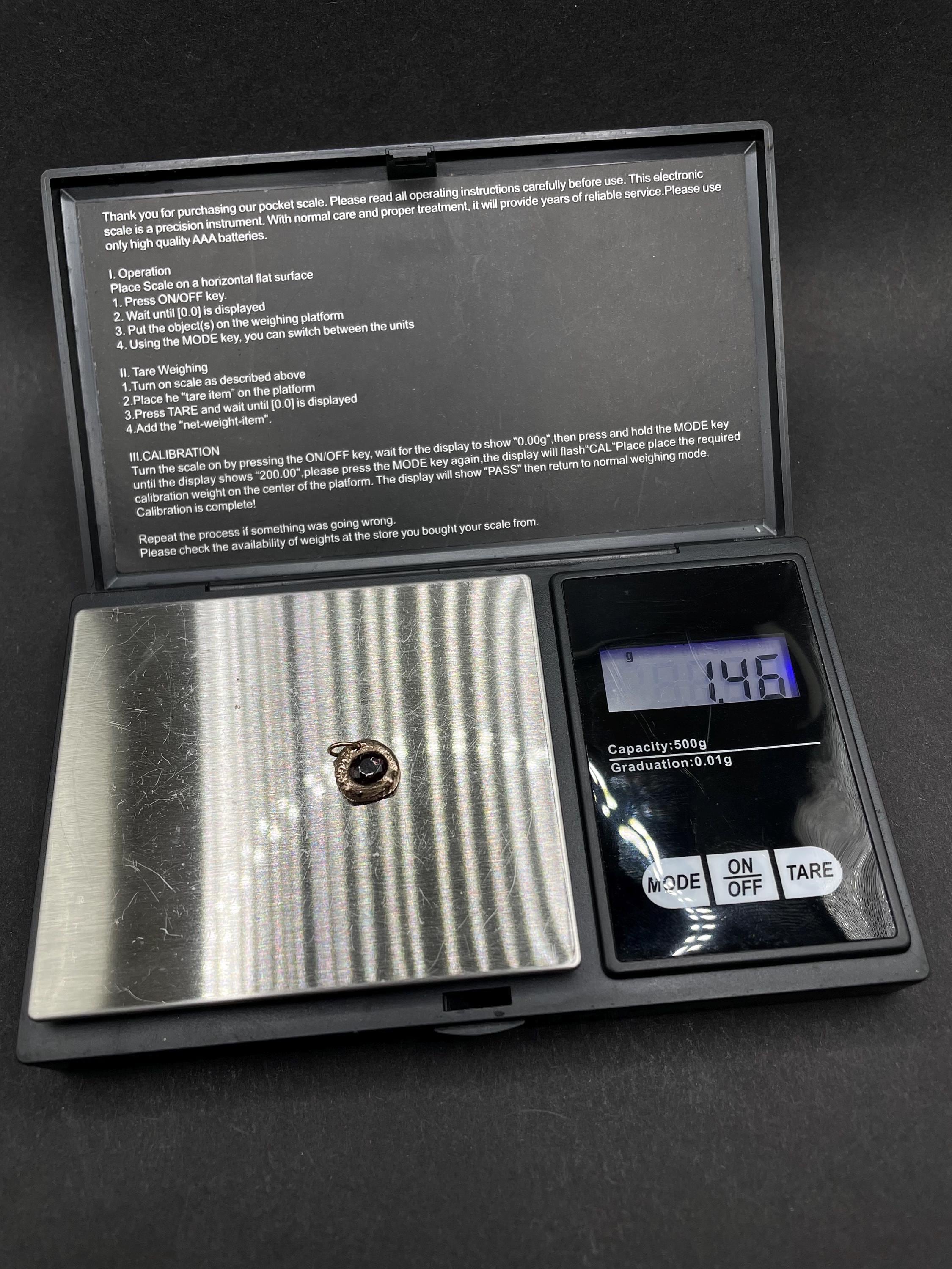 Burmese Dark Violet Spinel Pendant | 9ct Gold, Handmade Gemstone Necklace