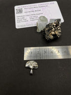 Handmade Fine Silver 999 Pendant with White Sapphires