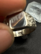 Signet ring in solid silver 925 Size R