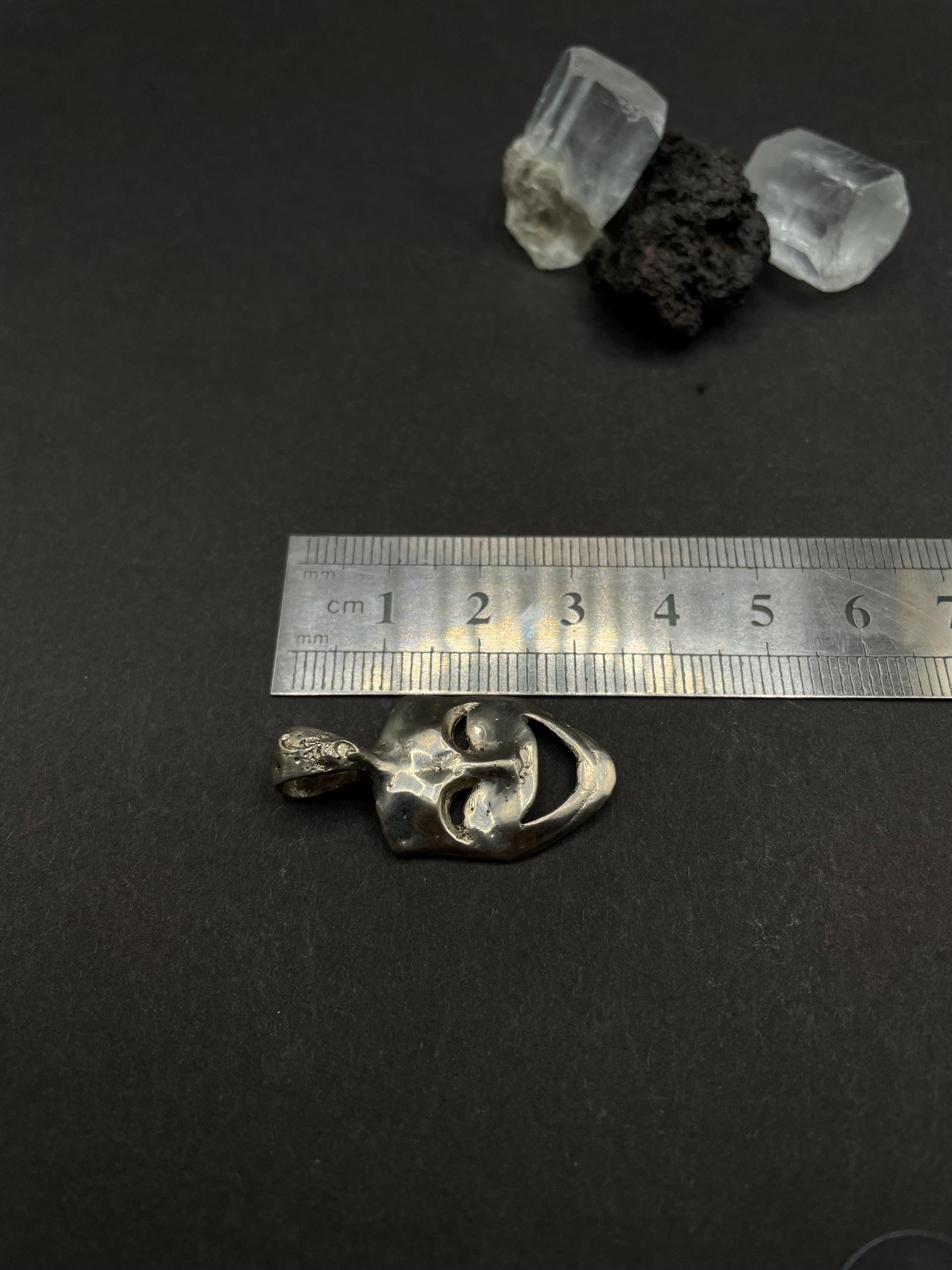 Comedy Mask pendant in solid silver 925