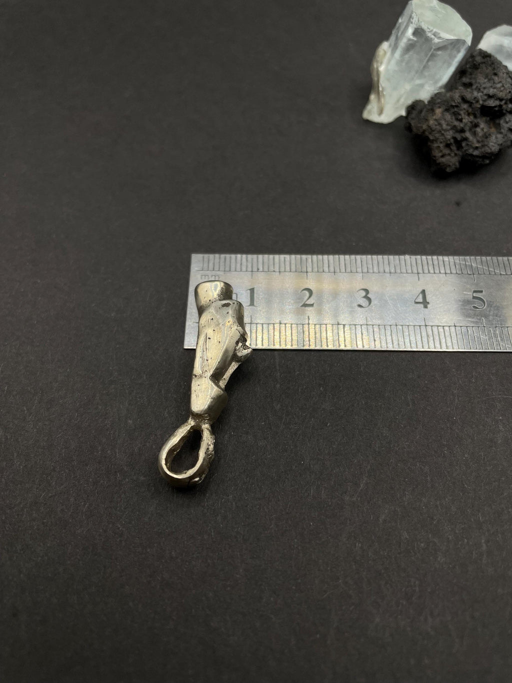 Moai Statue pendant in solid silver 925