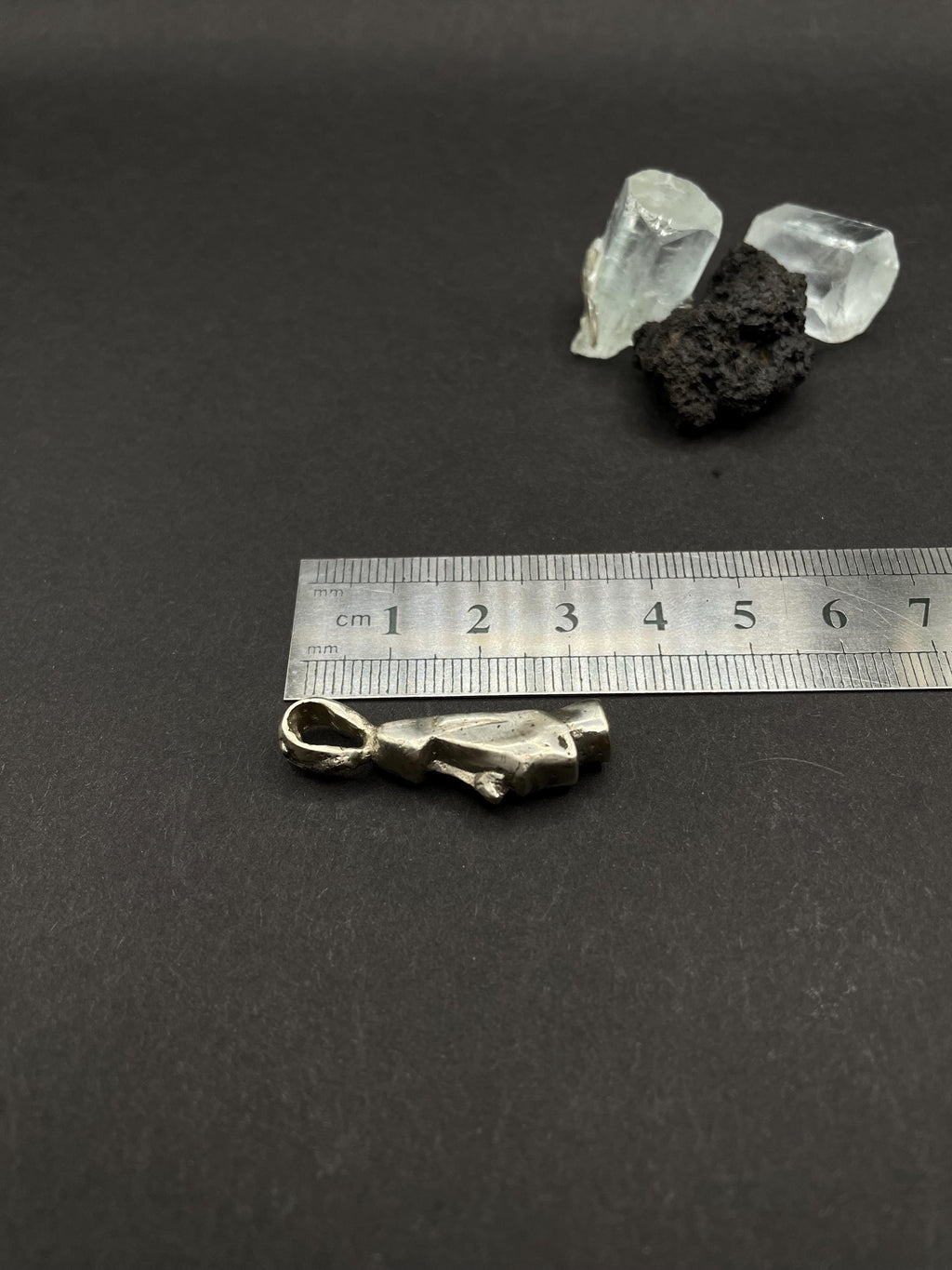 Moai Statue pendant in solid silver 925