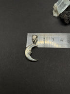 Moon pendant in solid silver 925