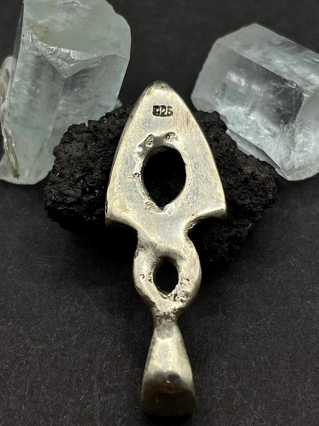 Egyptian Infinity star pendant in solid silver 925