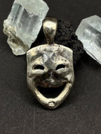 Comedy Mask pendant in solid silver 925
