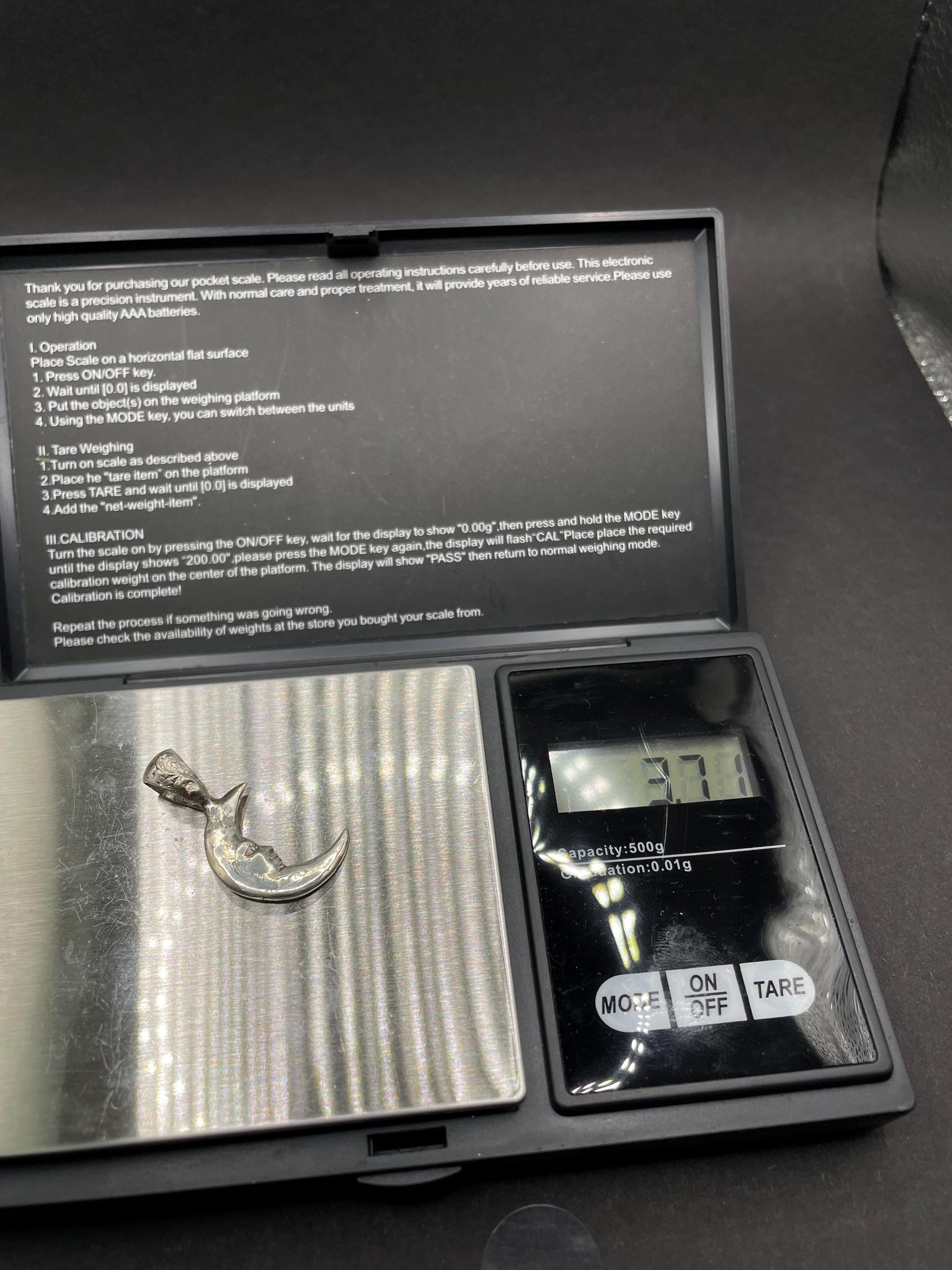 Moon pendant in solid silver 925