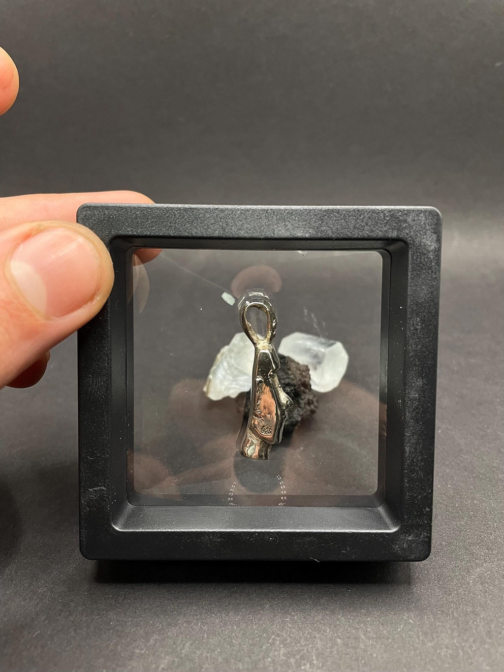 Moai Statue pendant in solid silver 925