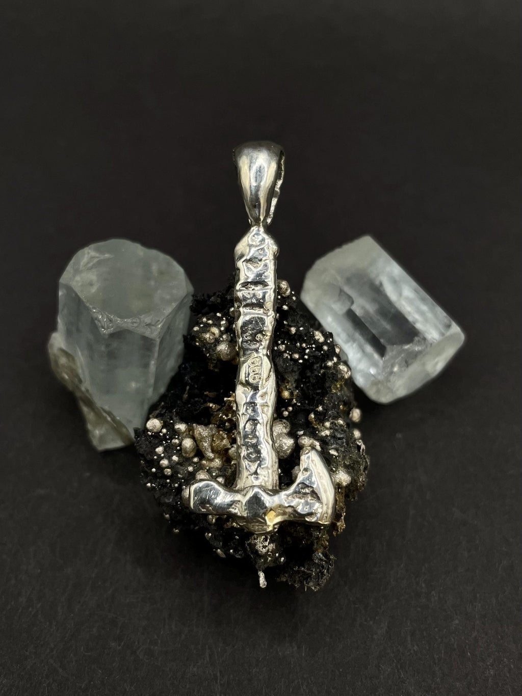 Celtic Axe Pendant in solid silver 999