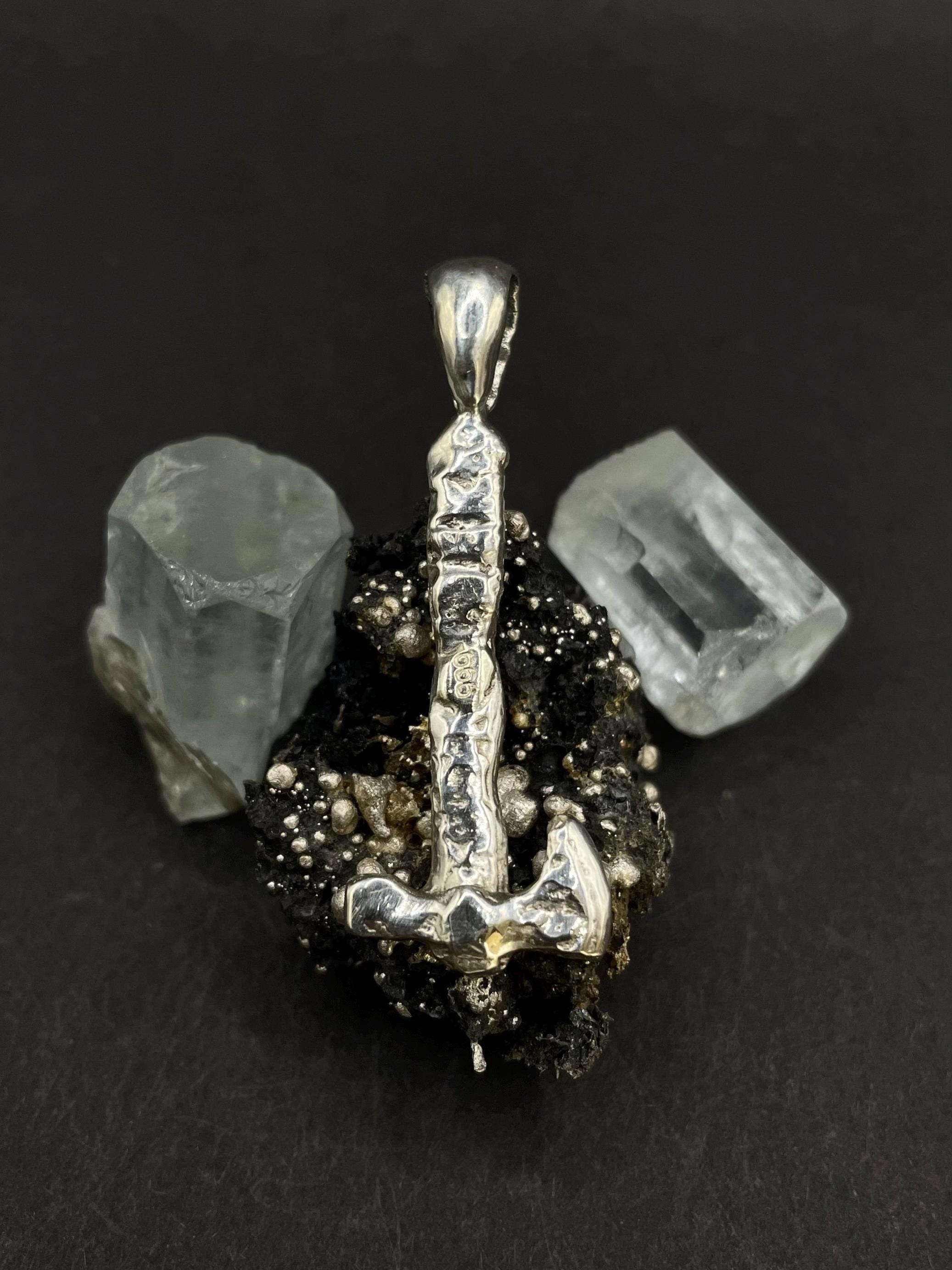 Celtic Axe Pendant in solid silver 999