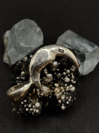 Moon pendant in solid silver 925