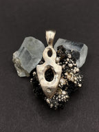 Egyptian Infinity star pendant in solid silver 925