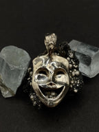 Comedy Mask pendant in solid silver 925