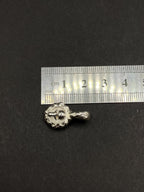 Skull pendant in solid silver 999