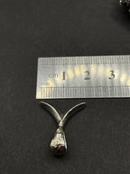 Ren symbol pendant in solid silver 999