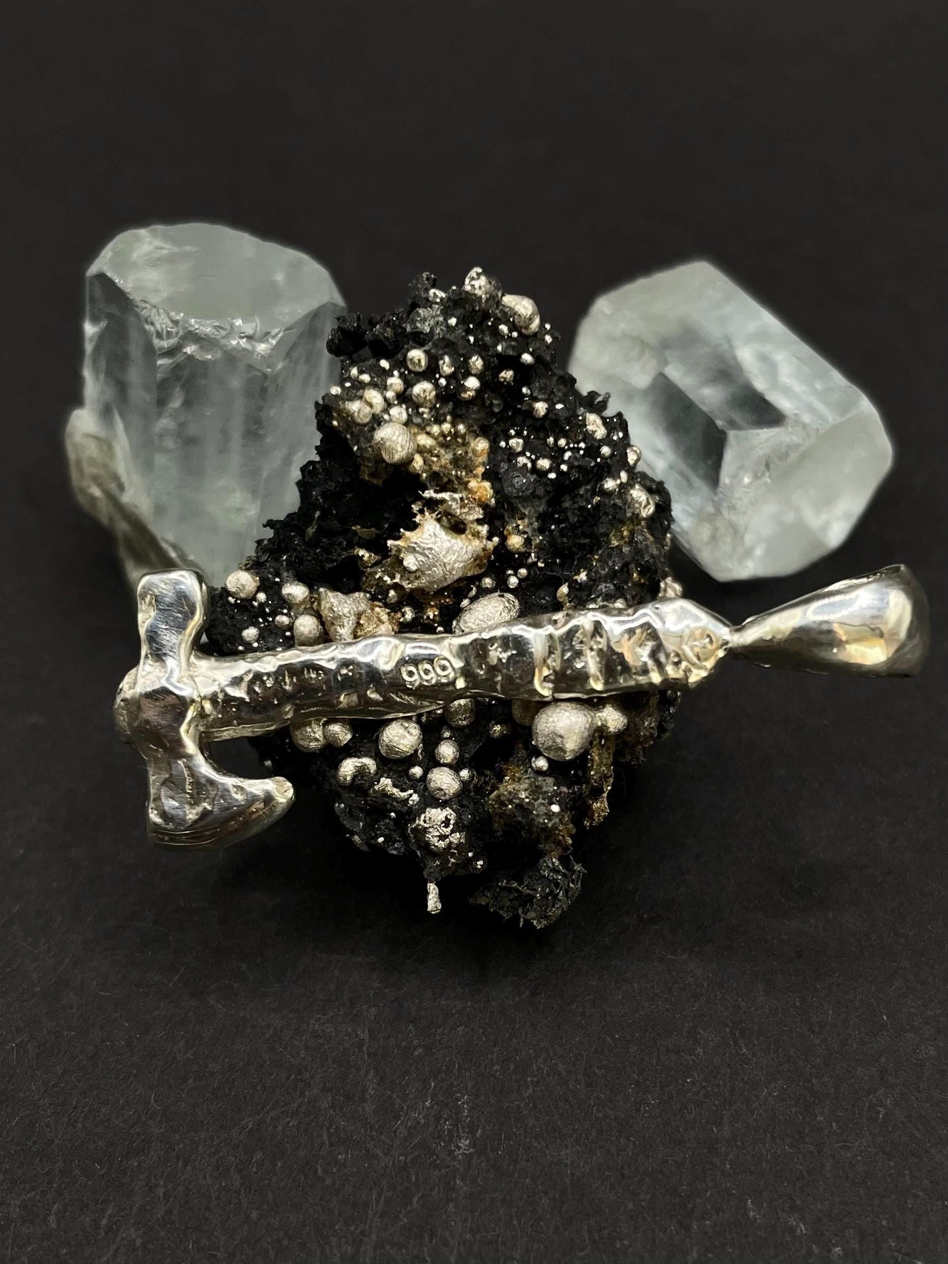 Celtic Axe Pendant in solid silver 999