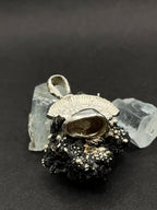 Trojan Helmet Pendant in solid silver 999