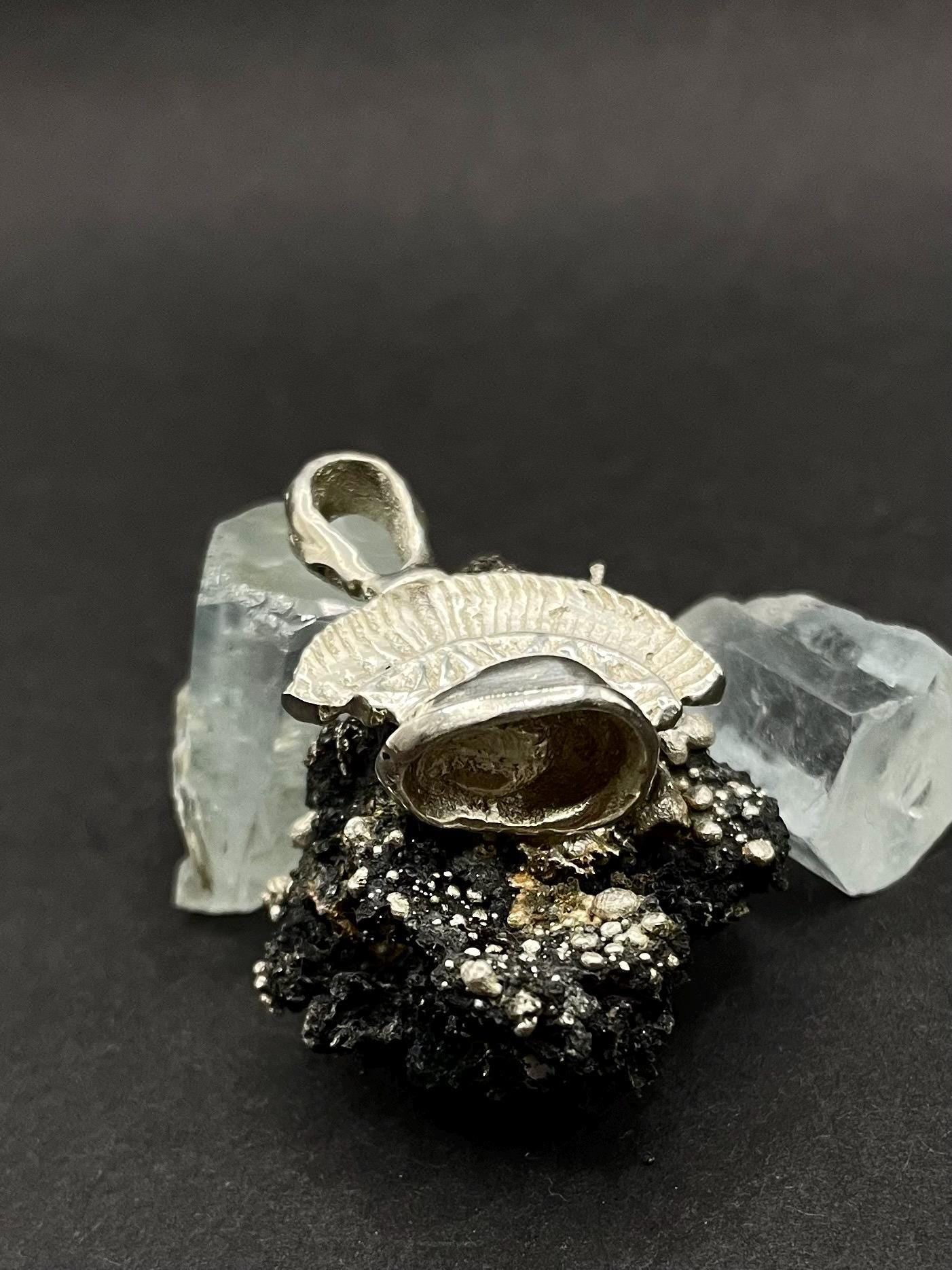 Trojan Helmet Pendant in solid silver 999