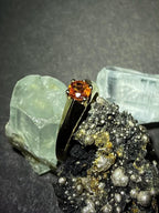 9ct Solid Gold Citrine Ring – Yellow Gemstone Solitaire