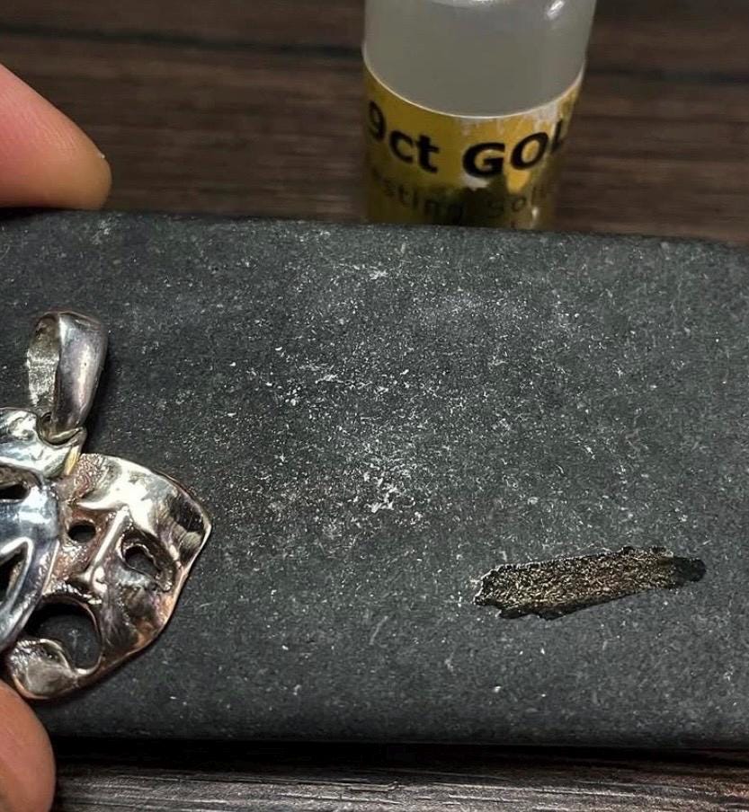 Comedy & Tragedy Mask Pendant – 9ct Solid Gold and 925 solid Silver