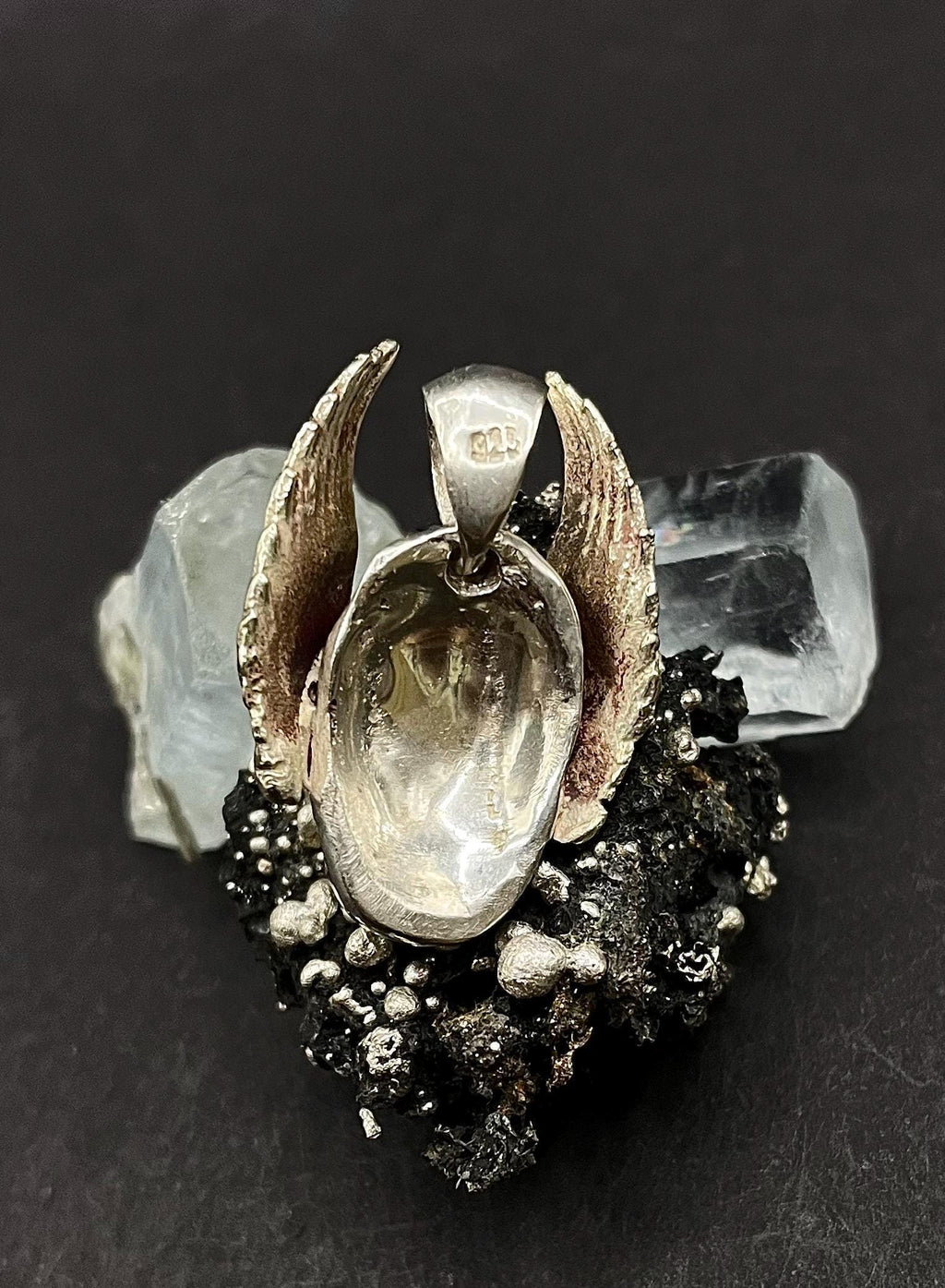 Hermes Head Pendant in 9ct Solid Gold & 925 Silver – Greek Mythology Jewellery