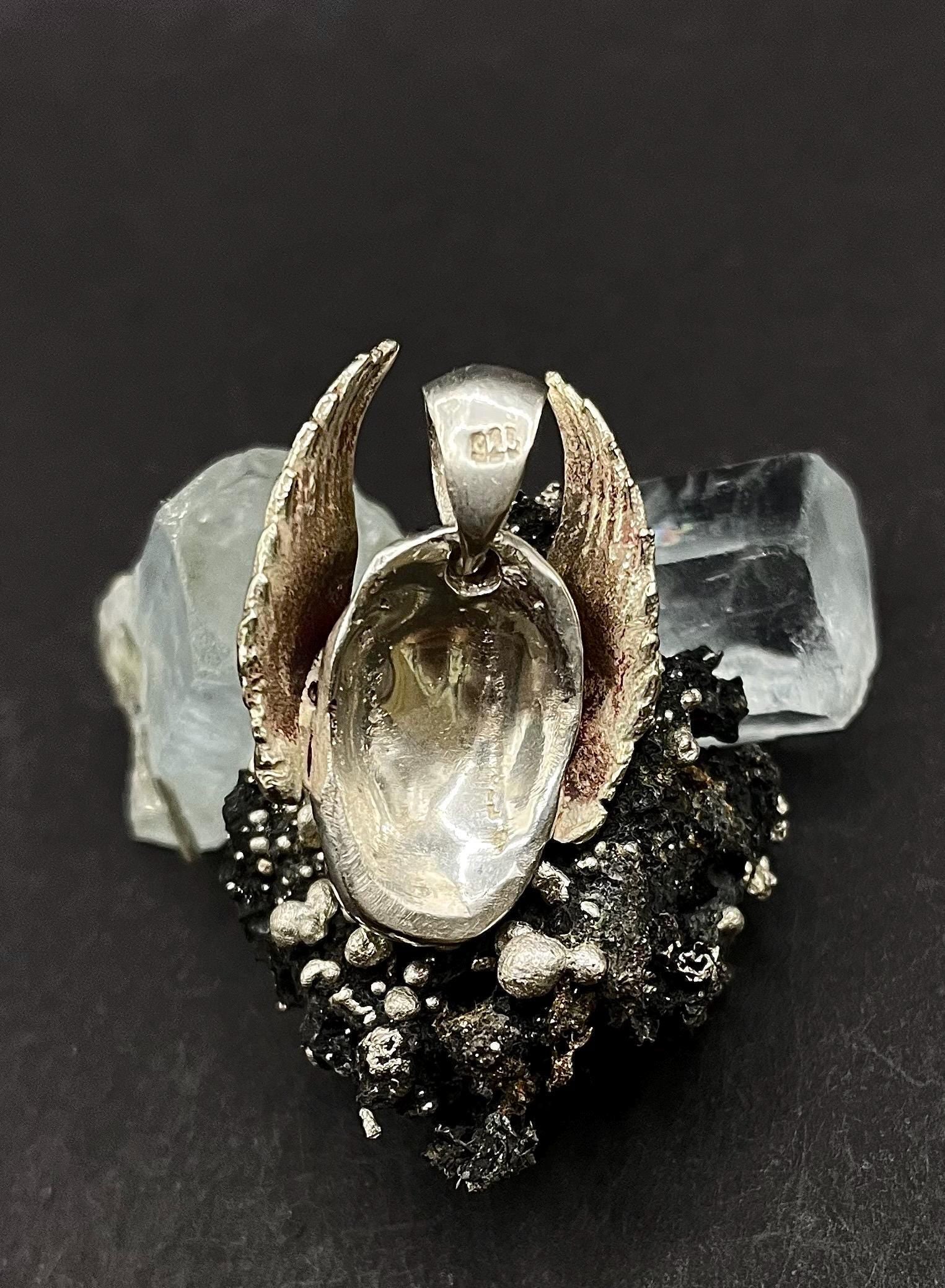 Hermes Head Pendant in 9ct Solid Gold & 925 Silver – Greek Mythology Jewellery