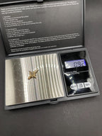 Compass Rose Pendant in 9ct Solid Gold with Crystal & Hidden Text