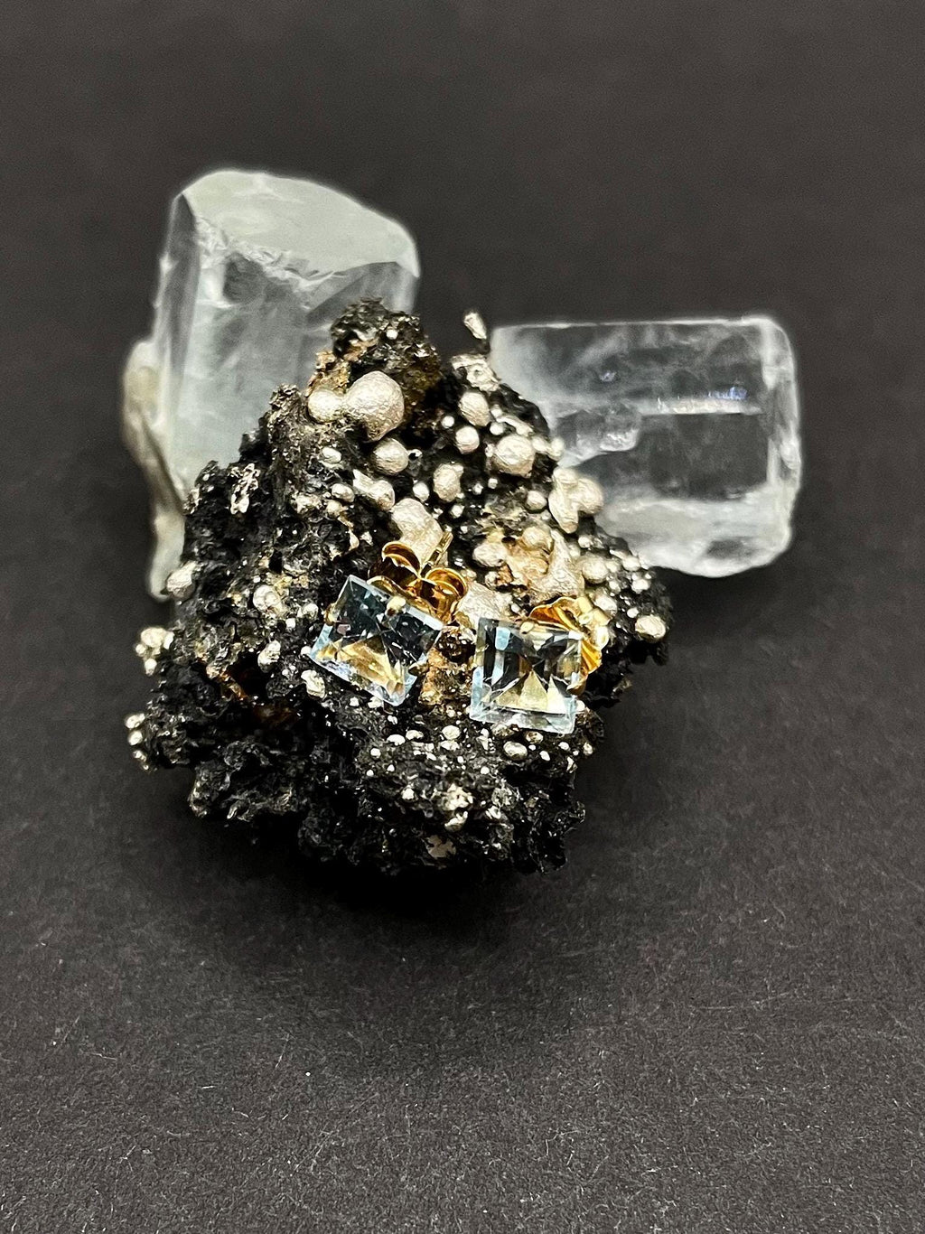 Aquamarine Earrings in 18ct Solid Gold