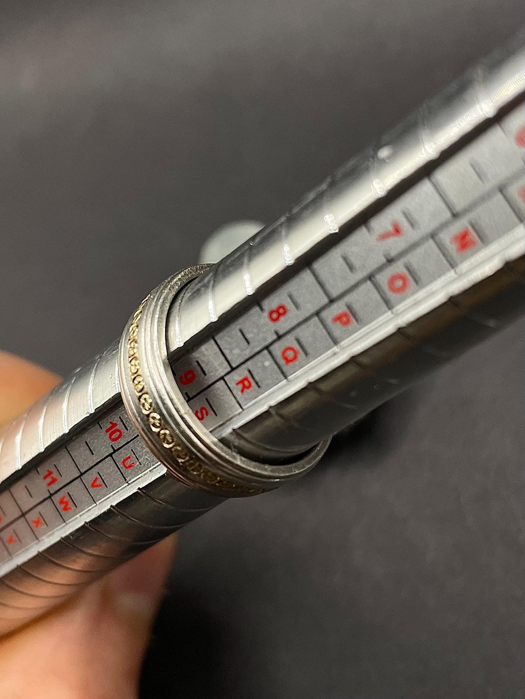 Antique 1980s Ring in Silver 925 with 9ct Solid Gold Inner Ring – Hallmarked