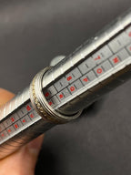 Antique 1980s Ring in Silver 925 with 9ct Solid Gold Inner Ring – Hallmarked