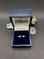Blue Sapphire & Diamond Ring 9ct Gold