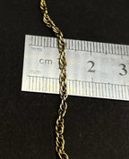 17 inches rope chain in solid gold 9ct