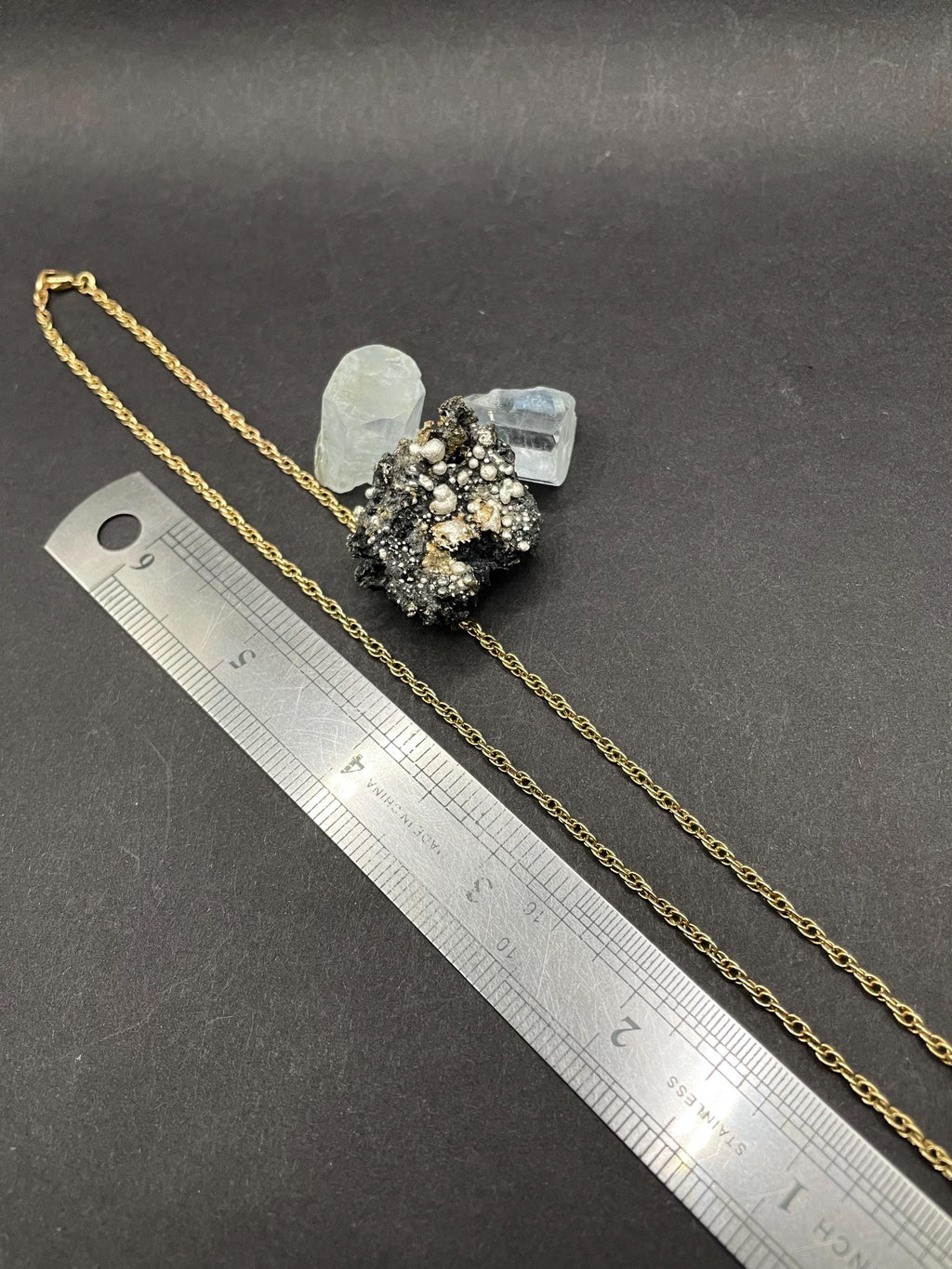 17 inches rope chain in solid gold 9ct