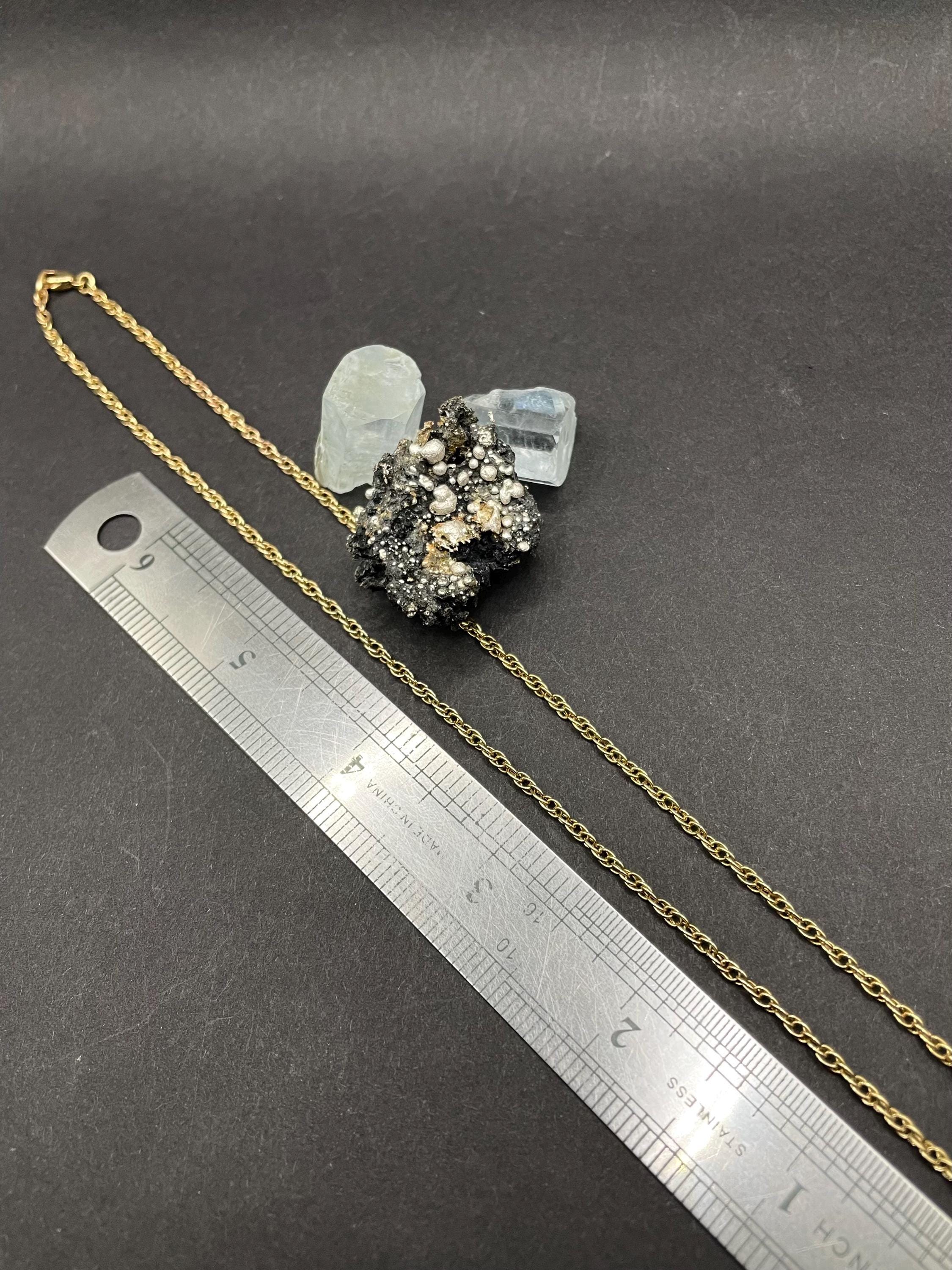 17 inches rope chain in solid gold 9ct