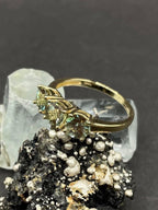 Andesine Trilogy Ring in 10ct Solid Gold– Three Stone Design