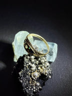 Opal and Sapphire Ring In solid gold 9ct